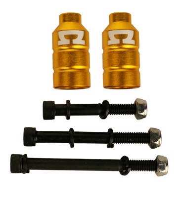 AO SCOOTERS Double Peg Kit incl. 3 bolts - Gold