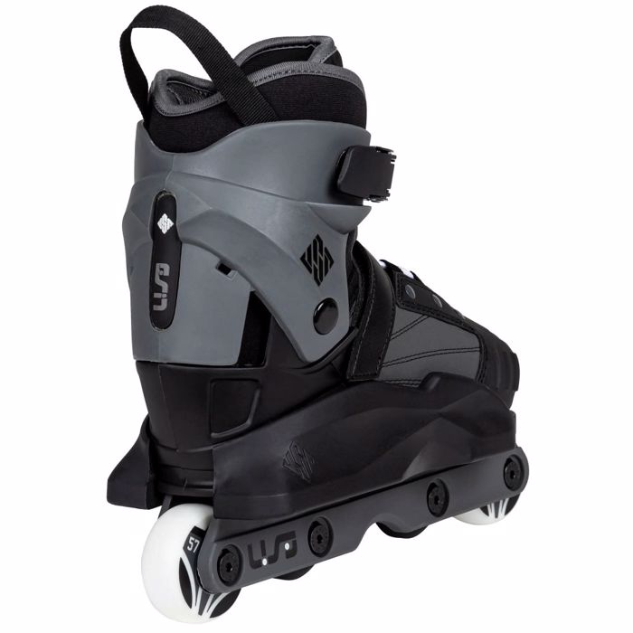 USD Transformer Adjustable Inline Skates - Black/Grey USD Transformer Afxomeioumena Patinia - Mavro/Ggri