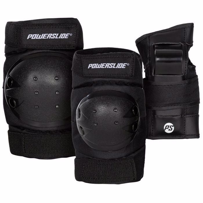 POWERSLIDE Basic Kids Set Paidika Prostateftika - Mavro