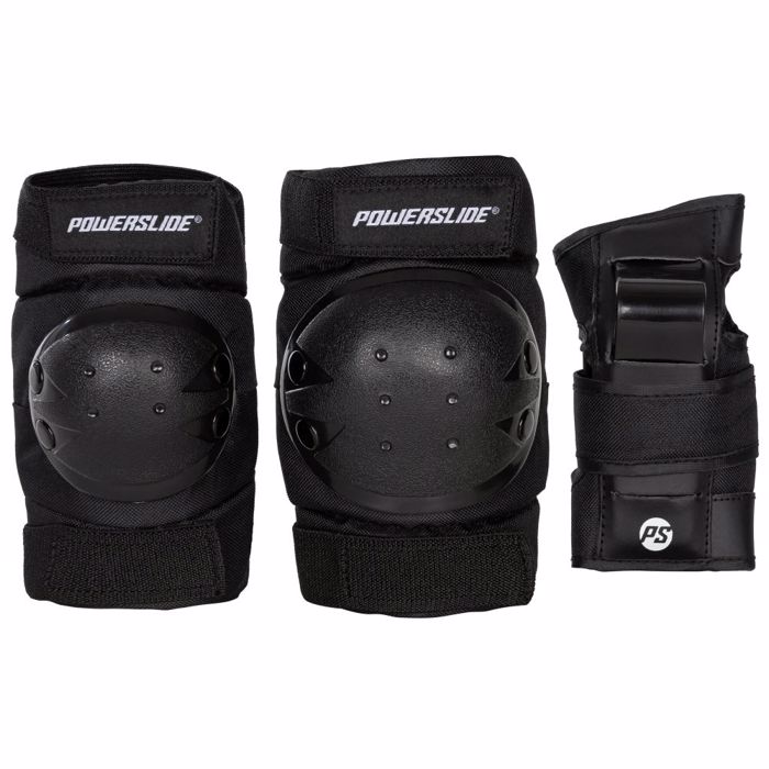 POWERSLIDE Basic Kids Set Paidika Prostateftika - Mavro