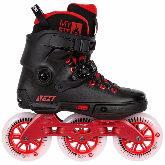 POWERSLIDE Next Black Red 110 Urban Inline Skates - Black/Red POWERSLIDE Next Black Red 110 Urban Patinia - Mavro/Kokkino