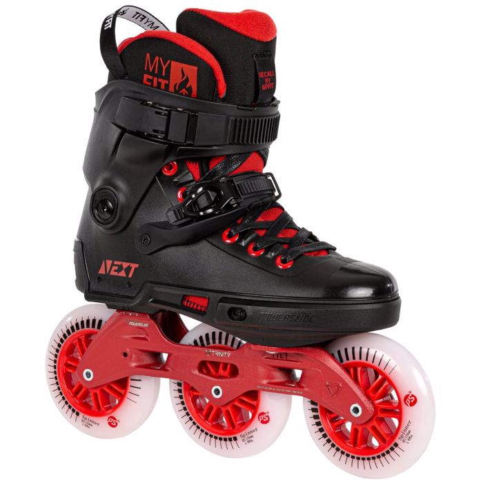 POWERSLIDE Next Black Red 110 Urban Patinia - Mavro/Kokkino