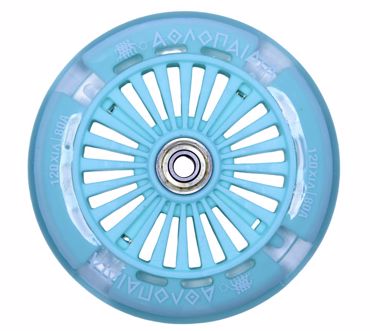 ΑΘΛΟΠΑΙΔΙΑ Ροδάκι 120χιλ. Φωτιζόμενο Με Ρουλεμάν, Εμπρόσθιο, Για Πατίνι 61215 - Μέντα