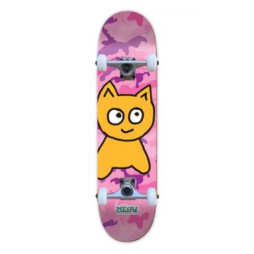 MEOW Big Cat Soft Top Complete Skateboard 7.25'' - Pink/Camo