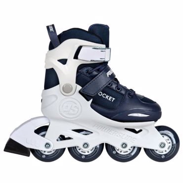 POWERSLIDE Rocket Blue adj. Inline Skates - White/Navy blue
