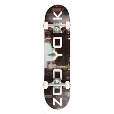 ZOO YORK OG 95 Logo Block Chrsyler Complete Skateboard 7.25'' - Multi