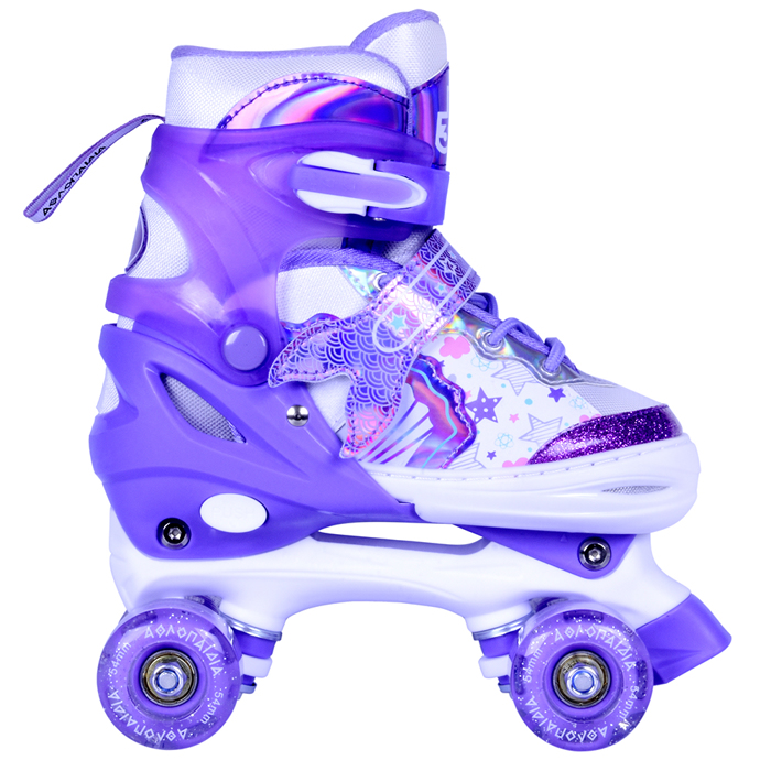 ATHLOPAIDIA adjustable roller skates - Light Purple AThLOPAIDIA afxomeioumena roller skates - Lila