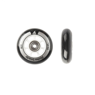 ROLLERBLADE 72mm/80Α Wheelkit with Bearings & Spacer - Black ROLLERBLADE 72mm/80Α Wheelkit with Bearings & Spacer - Black