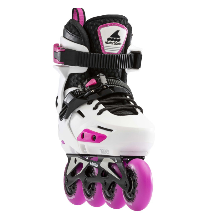 ROLLERBLADE Apex G Junior Adjustable Inline Skate - White/Pink ROLLERBLADE Apex G Paidika Ruthmizomena Patinia - Lefko/Roz