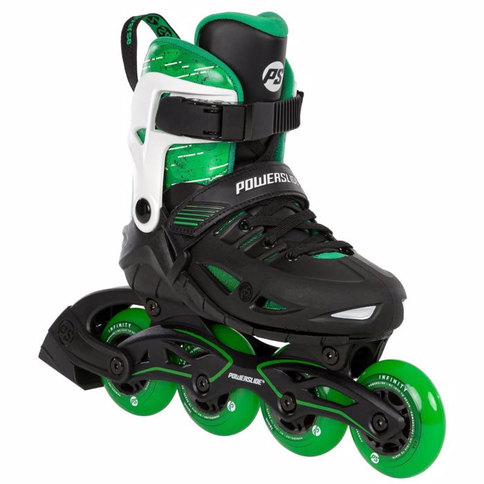 POWERSLIDE Phuzion Universe 4W Adjustable Inline Skates - Green POWERSLIDE Phuzion Universe 4W Afxomeioumena Patinia - Prasino