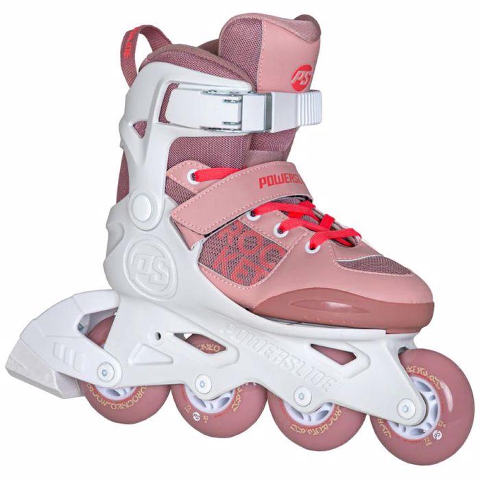 POWERSLIDE Rocket Pale Mauve adj. Inline Skates - White/Pink POWERSLIDE Rocket Pale Mauve adj. Patinia - Lefko/Roz