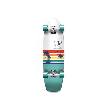 OCEAN PACIFIC sunset cruiser skateboard 8.75'' - Λευκό/Γαλάζιο
