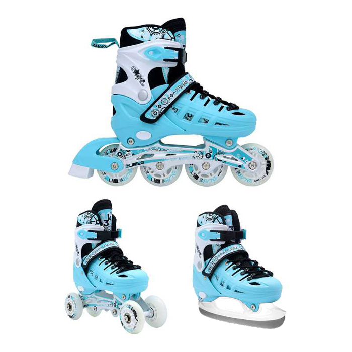 3K Afxomeioumena Patinia/Roller Skates/Pagpedila 3 se 1 - Menta