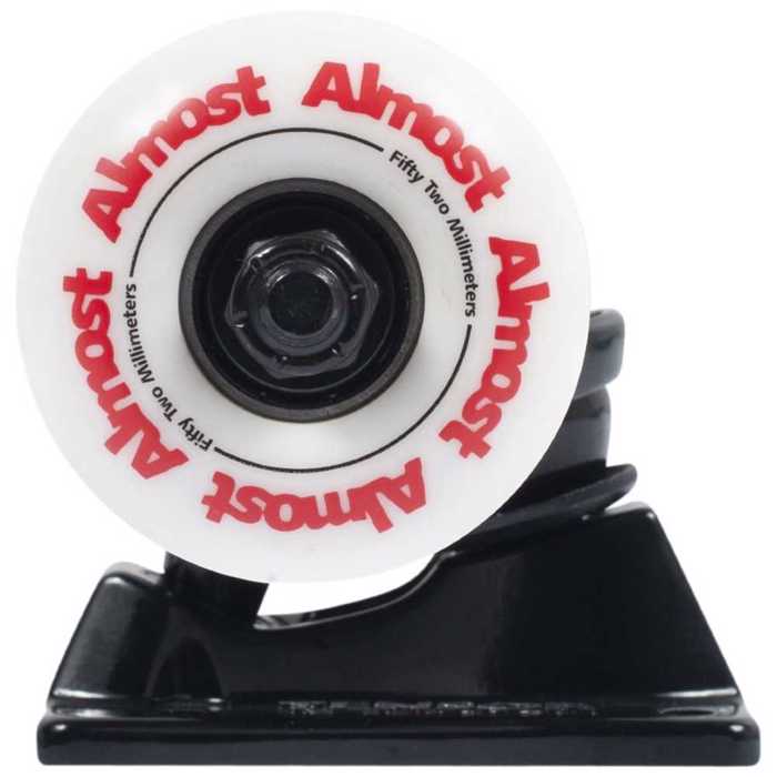 Tensor Trucks with wheels Almost, 5.25'', Black