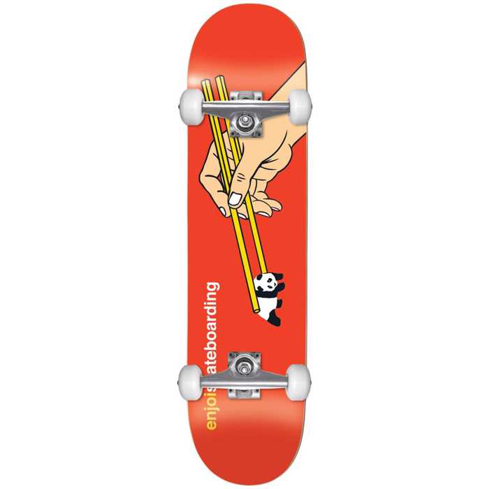 ENJOI Chop Sticks Yth FP Complete Skateboard 7.375'' - Kokkino