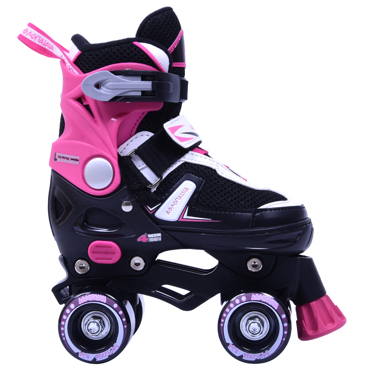 3K Adjustable Quad Skates - Fucshia 3K Adjustable Quad Skates - Fucshia