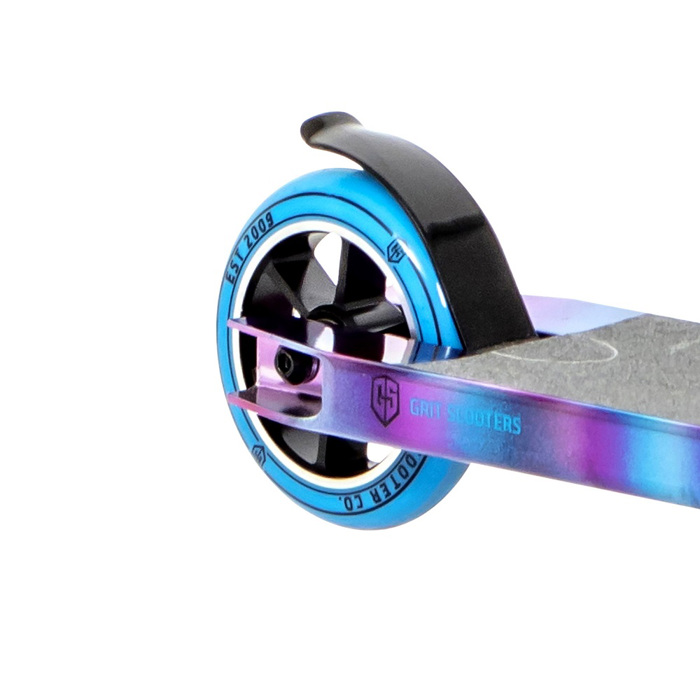 Grit Mayhem Scooter - Neo Painted/Blue Grit Mayhem Patini - Neo Painted/Blue