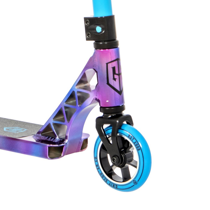Grit Mayhem Scooter - Neo Painted/Blue Grit Mayhem Patini - Neo Painted/Blue