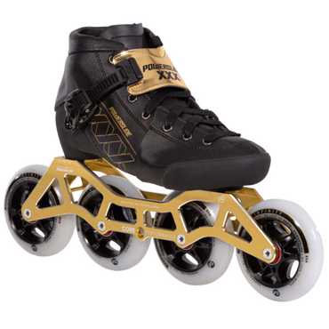 POWERSLIDE 3X Gold Adjustable In-line Skates - Gold POWERSLIDE 3X Gold Adjustable In-line Skates - Gold