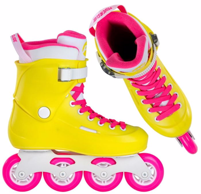 POWERSLIDE  Zoom Neon Yellow 80 Patinia - Kitrino