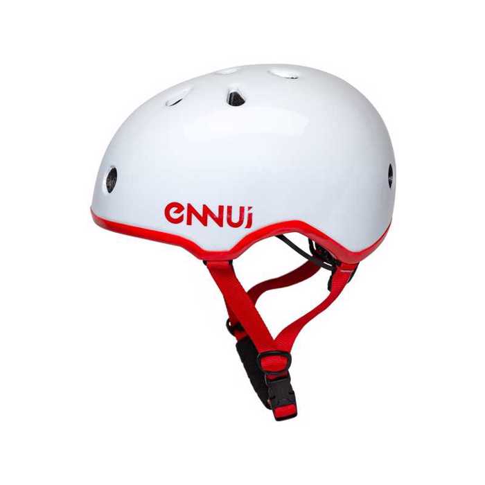 ENNUI elite white red shiny kranos me afairoumeno peak (54-59cm)