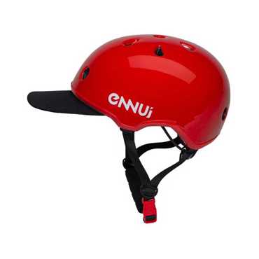 ENNUI Elite Red Κράνος Με Αφαιρούμενο Peak - Κόκκινο