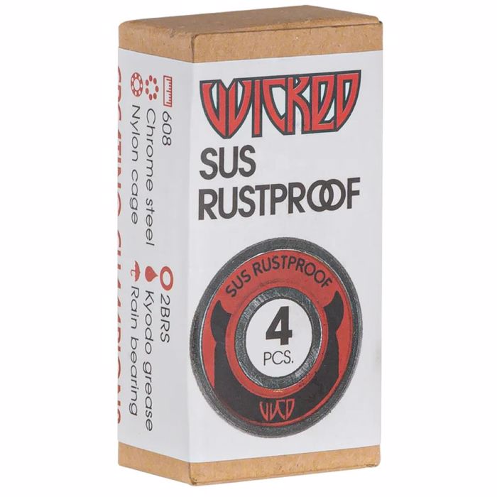 WICKED SUS Rustproof Rouleman - Kokkino
