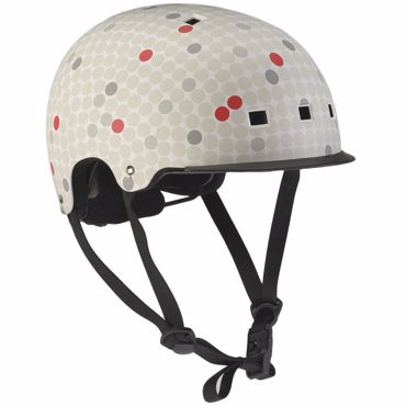 ROCES pop plus Grey dots Κράνος - Λευκό