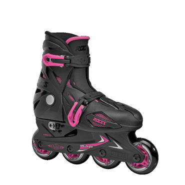 ROCES Orlando III Adjustable Kids Inline Skates - Black/Pink ROCES Orlando III Adjustable Kids Inline Skates - Black/Pink