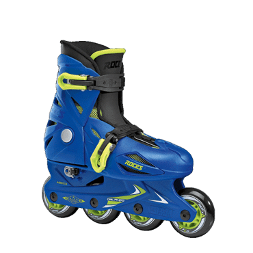 ROCES Orlando III Adjustable Kids Inline Skates - Blue/Lime ROCES Orlando III Adjustable Kids Inline Skates - Blue/Lime