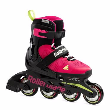 ROLLERBLADE Microblade Adjustable Inline Skates - Pink/Light Green ROLLERBLADE Microblade Adjustable Inline Skates - Pink/Light Green