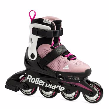 ROLLERBLADE Microblade Adjustable Inline Skates - Pink/White ROLLERBLADE Microblade Adjustable Inline Skates - Pink/White