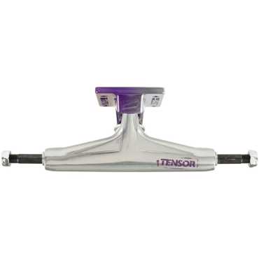 TENSOR Alum Stencil Mirror Trucks - Raw/Purple Fade TENSOR Alum Stencil Mirror Trucks - Raw/Purple Fade