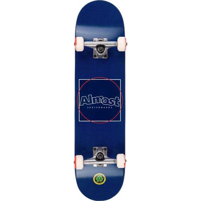 ALMOST Dot Box FP Complete Skateboard 7.75'' - Navy