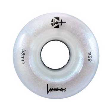 LUMINOUS 58mm/85A Ροδάκι Led - White Pearl (4αδα)