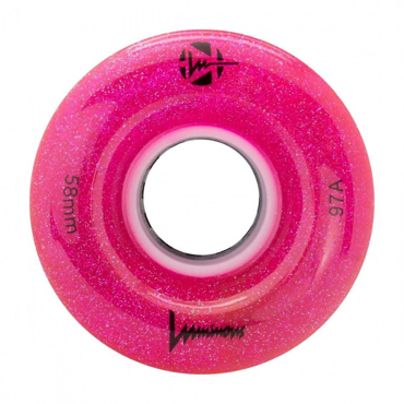 LUMINOUS 58mm/97A Ροδάκια Led - Glitter Pink (4αδα)