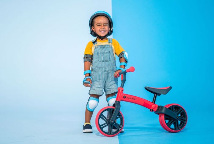 YVOLUTION Velo Junior New Balance Bike - Red YVOLUTION Velo Junior New Podilato Isorropias - Kokkino