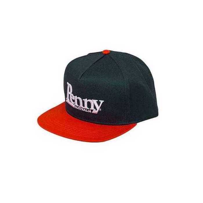 PENNY SKATEBOARDS Snapback Cap, Dark Green/Orange