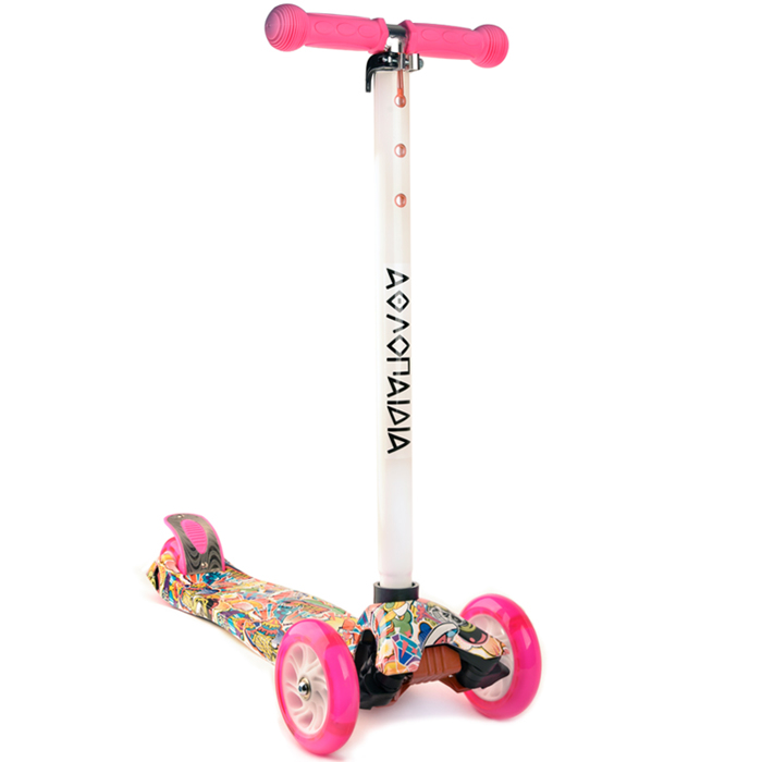 ATHLOPAIDIA Scooter with 3 Led Wheels, #10 AThLOPAIDIA Patini (Scooter) 3troxo, me Fotizomena Rodakia, #10