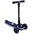 AThLOPAIDIA 3troxo Patini (Scooter) anadiploumeno me fotizomeni basi kai rodakia - Mavro