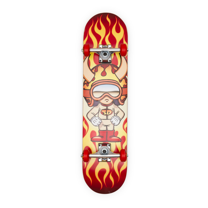 SPEED DEMONS hot shot soft top complete skateboard 6.75''
