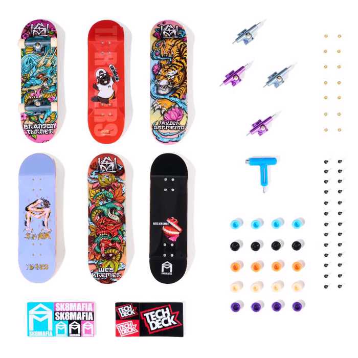 TECH DECK Sk8 shop bonus pack (perilambanei 6 sanidakia)