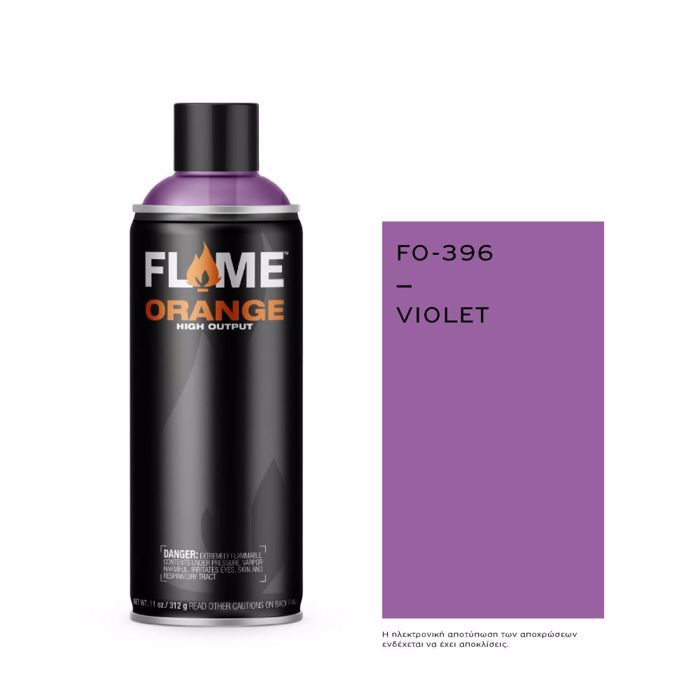 Spray Flame Orange 400ml, FO-396, Violet