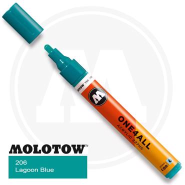 Marker Molotow One 4All 206 Lagoon blue 4mm