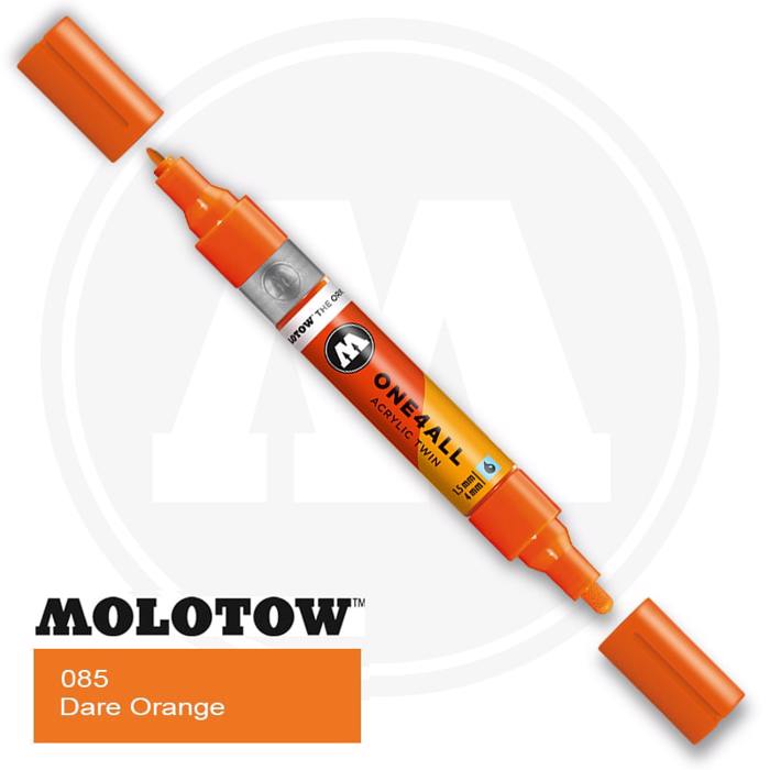 Markadoros Molotow One 4All Twin 085 Dare orange