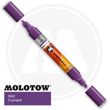 Marker Molotow One 4All Twin, 042 Currant