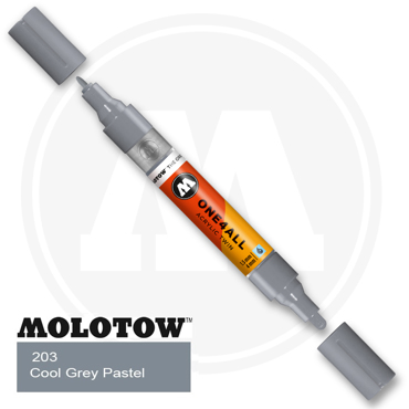 Marker Molotow One 4All Twin, 203 Cool grey pastel