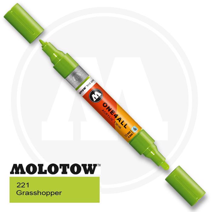 MOLOTOW Markadoros One 4All Twin 221 - Grasshopper