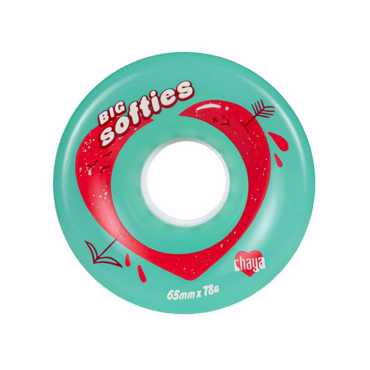 Chaya Big Softie's Clear  Teal Wheels - Green