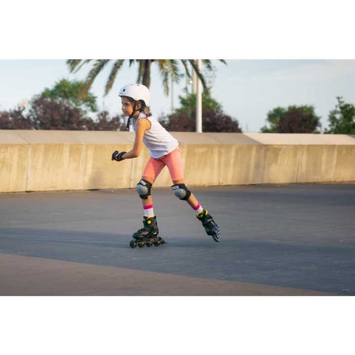 PLAYLIFE Joker Yellow Adjustable Kids Inline Skates - Black/Yellow PLAYLIFE Joker Yellow Afxomeioumena Patinia - Mavro/Kitrino